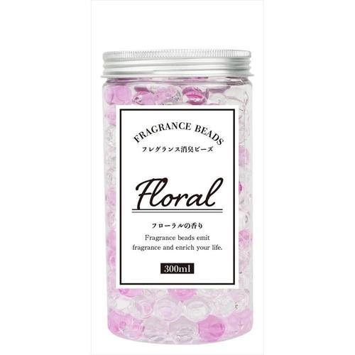 フレグランス消臭ビーズ 300ml フローラル×8