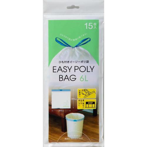 ひも付きイージーポリ袋6L用15枚 22個