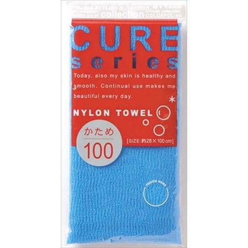 Aクア2ナイロンタオル100硬めブルー 14個