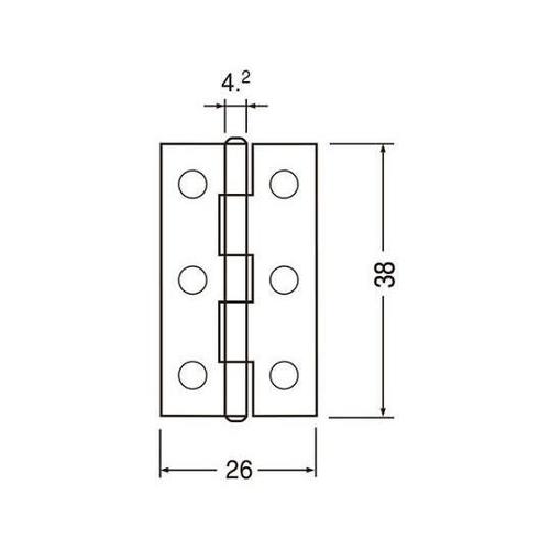 BF9薄口丁番38ミリユニクロ60枚