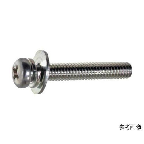 ナベ頭組込ねじ 三価白P=3 M3×9