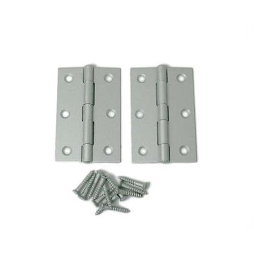 カラー蝶番 76mm シルバー 1セット