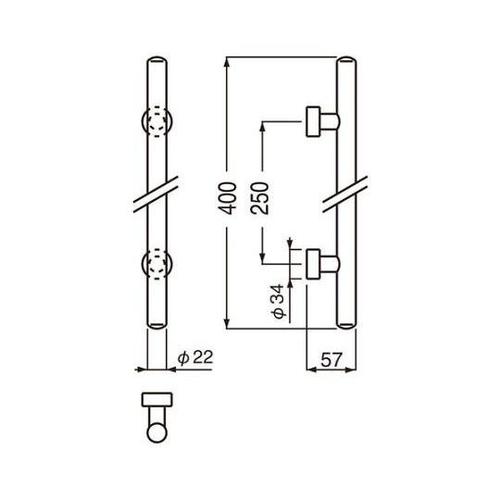 NO303G G型甲丸丸棒取手400金