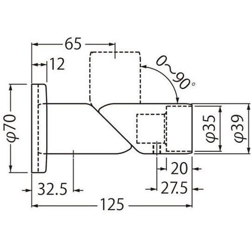 ABR−813自在ジョイント壁用シルバ