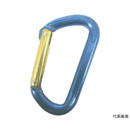 アルミカラビナ(環なし) ブルー 線径1