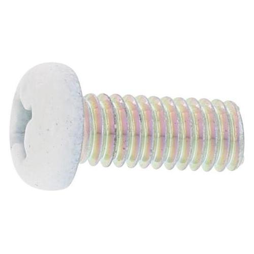 頭部ホワイト(+)ナベ小ネジ三価ホワイト