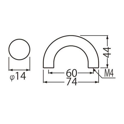 HB−75U形ハンドルパールホワイト
