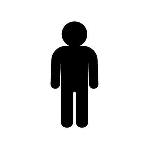 NAC3511 トイレマーク男黒