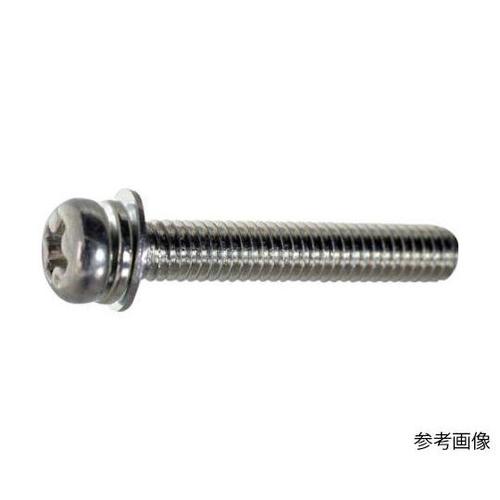 ナベ頭組込ねじ 三価白P=4 M2×4.