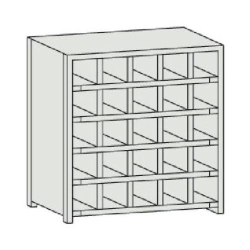 スチール製区分棚 KB型 コボレ止め付