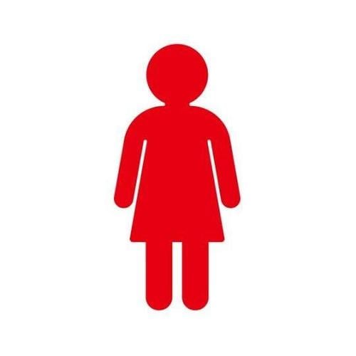 NAC3512 トイレマーク女赤