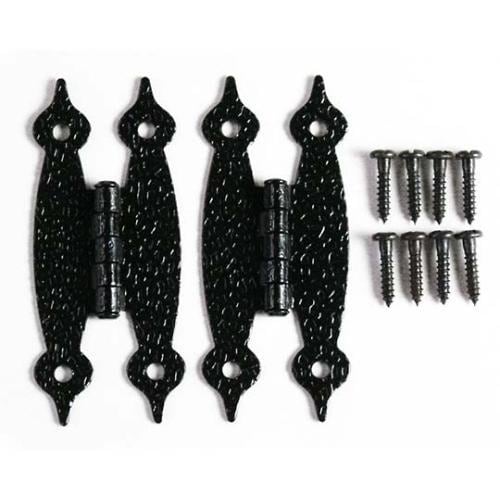 ウエスタン蝶番 黒古美メッキ 1セット(