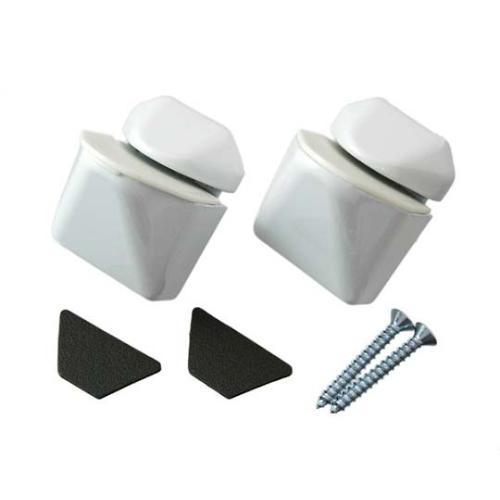 クリップ棚受 ホワイト 1セット(2個入