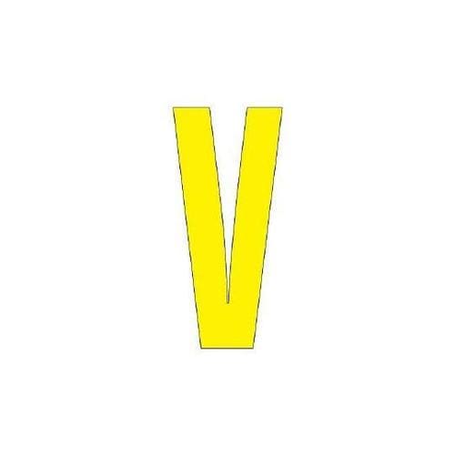 835−086Y アルファベットV 黄