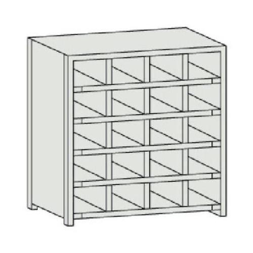 スチール製区分棚 KB型 コボレ止め付