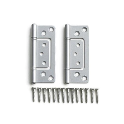 正面付蝶番 76mm シルバー 1セット