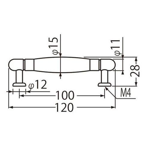 HC−14ルネハンドル大ダークブラウン金