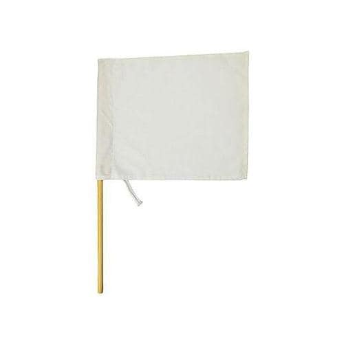 ハイビスカス工事旗(布製) 白