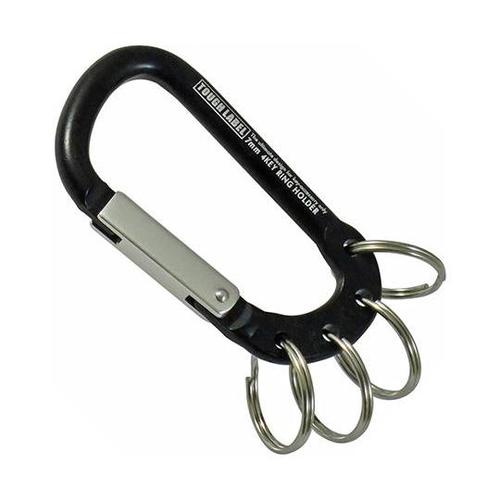 VEX−152 カラビナ4キーリング黒銀