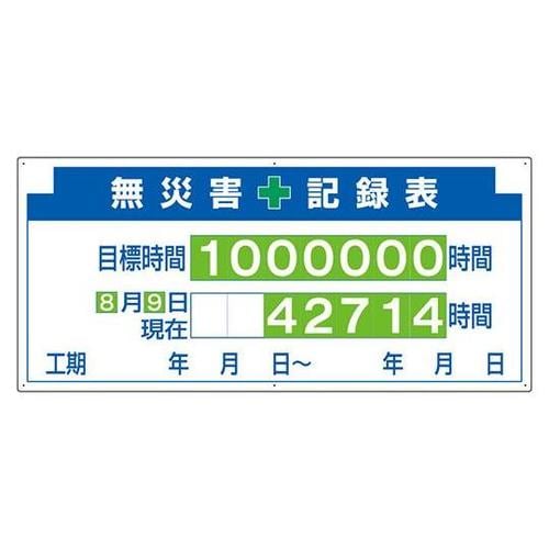 安全掲示板パーツ2 無災害記録表数字板付
