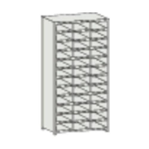 スチール製区分棚 KB型 コボレ止め付