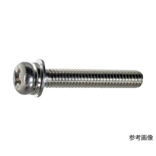 ナベ頭組込ねじ 三価白P=4 M4×5