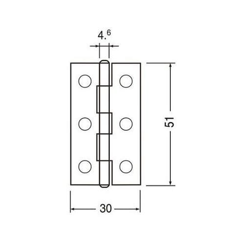BF9薄口丁番51ミリユニクロ50枚