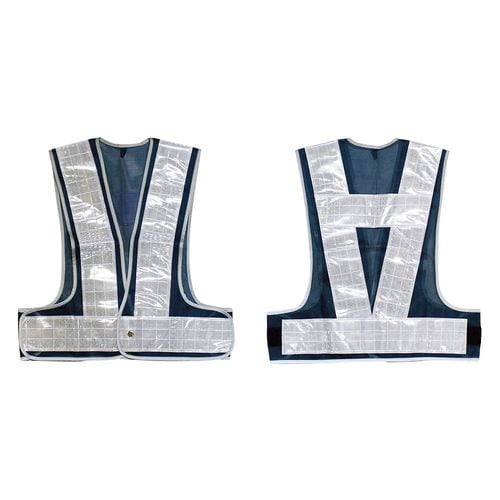 安全ベスト(紺/白) フチぴかベスト