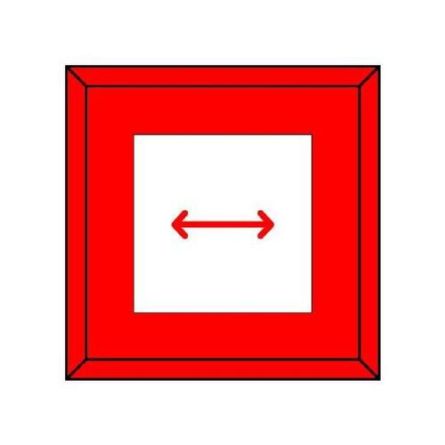 埋設表示杭ユニパイル 矢印 赤 右左矢印