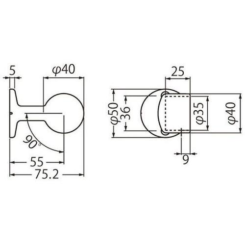 ABR−105ブラケット直止35径アンバ
