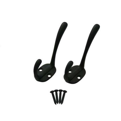 落京帽子掛 ブラック 1セット(2個入)