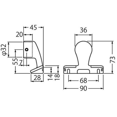 BR−665 入隅ブラケット止32径AG