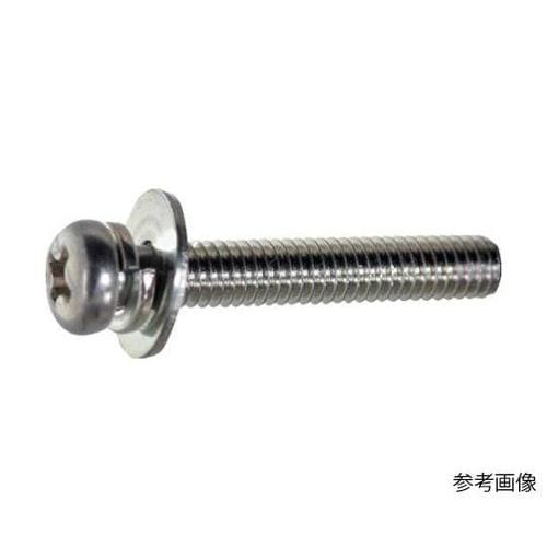 ナベ頭組込ねじ 三価白P=3 M4×15