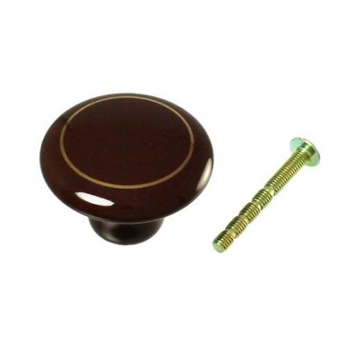 17871 ツマミ 38mm 茶