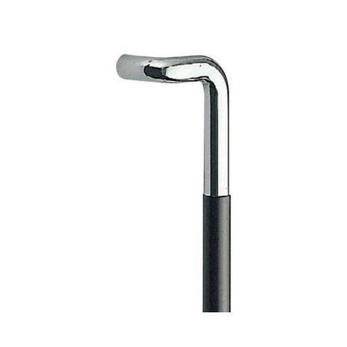 NO−204L形丸棒取手600クロム黒