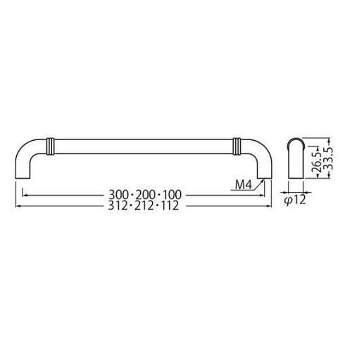 HB−79コンビハンドル300黒