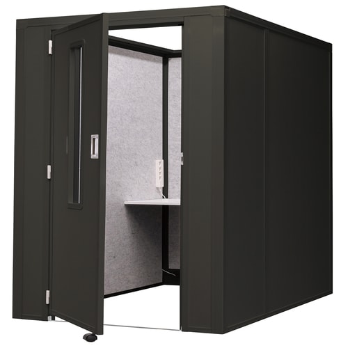 リミュート 吸音ブースフロントインフルオープンBK