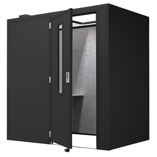 リミュート 吸音ブースサイドインセミオープン BK