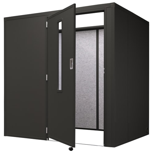 リミュート 吸音ブース ワイドフルオープン BK