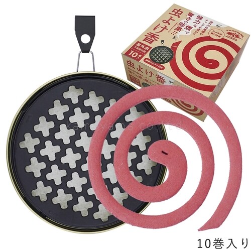 虫よけ香ホルダ付10巻