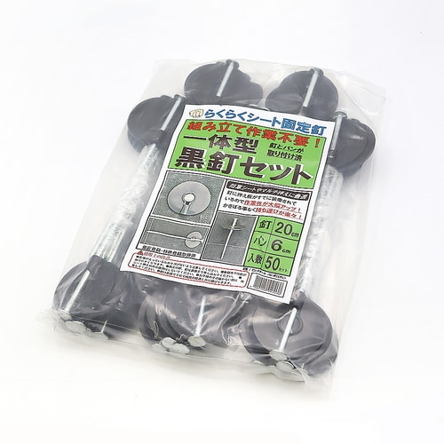 一体型黒釘セット