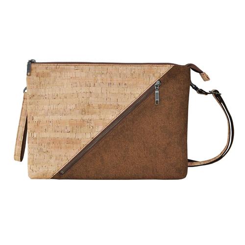 コルク 帆布クラッチ