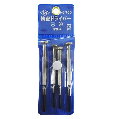 精密ドライバー 4本組
