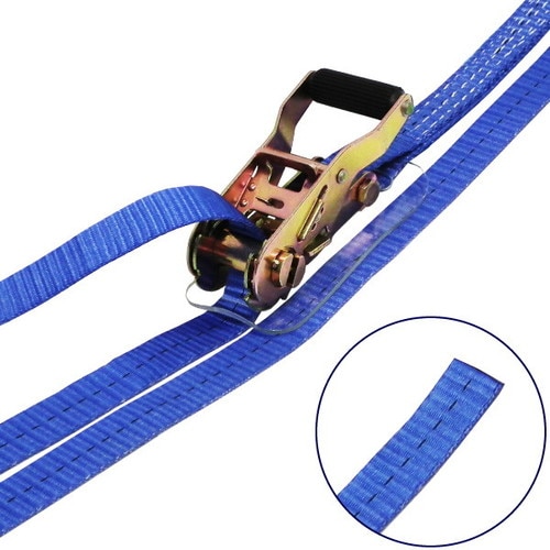 ラッシングベルト青