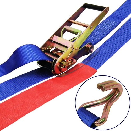 ラッシングベルト青