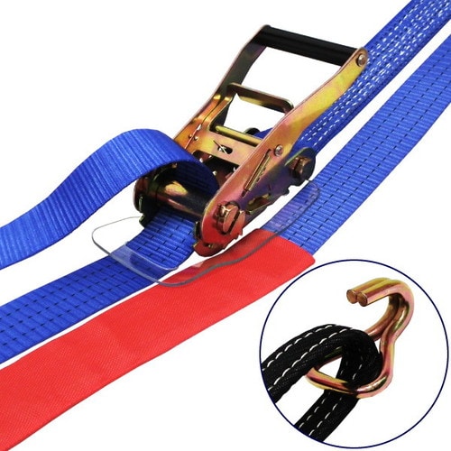 ラッシングベルト青