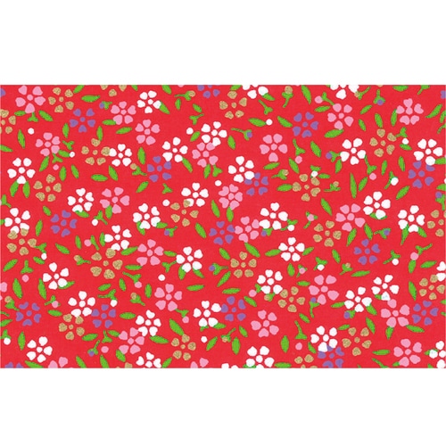 友禅和紙 全判 撫子草紙・紅 2セット