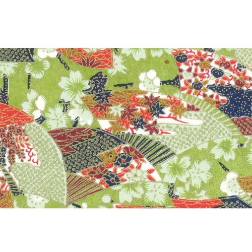 友禅和紙 全判 季彩扇・若葉 2セット