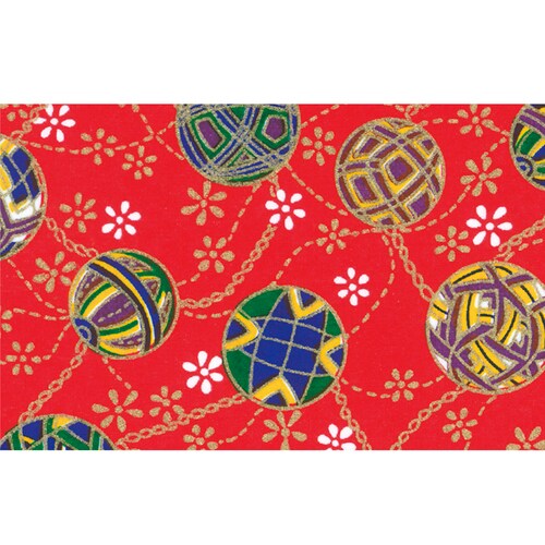 友禅和紙 全判 手まり糸・紅 2セット