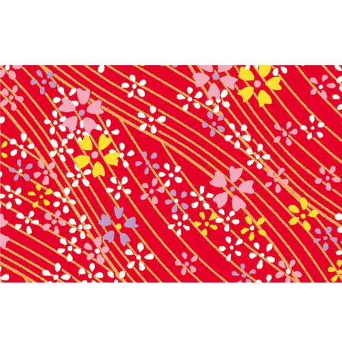 友禅和紙 全判 水流花・紅 2セット
